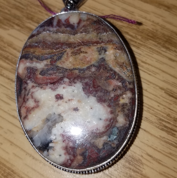 New Sterling Silver Jasper Pendant - Picture 2 of 7